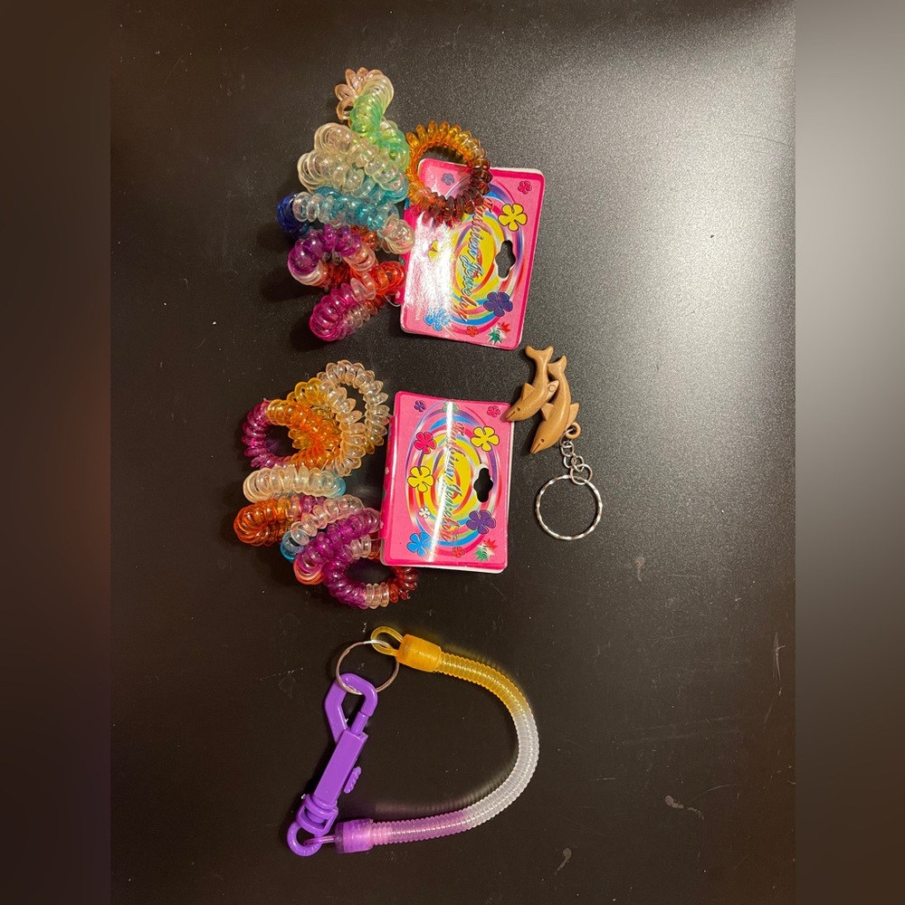 Vibrant Hair Coil Set with Keychain